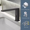 thumbnail image 1 of Grifo de fregadero de baño sin contacto, Sensor automático de manos libres, grifo de lavabo de baño inteligente, grifo de fregadero frío/mezcla, 1 of 5