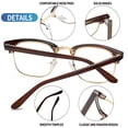 thumbnail image 5 of Joopin Blue Light Glasses Men Anti Eyestrain Lightweight TR90 Frame Computer Gaming Blue Light Blocking Glasses for Women UV400, 5 of 8