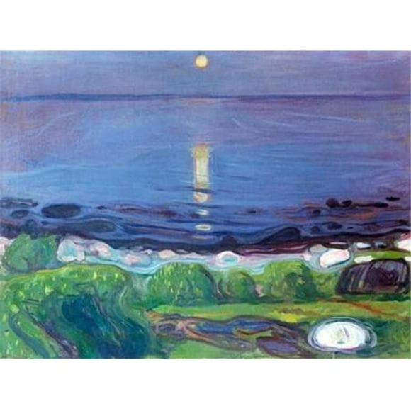 Selected Artworks PDX3EU1954SMALL Seascape Poster Print by Edvard Munch, 11 x 14 - Small