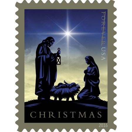 Nativity Book of 20 USPS Forever Postage Stamps Holy Family Mary Joseph Jesus Manger créche