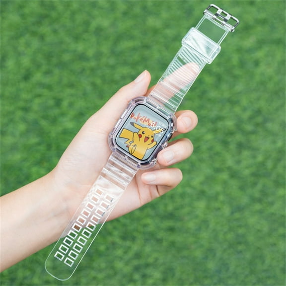 Case Strap For Apple Watch Band 40mm 44mm 41mm 45mm 42mm 38mm Accessories Soft Silicone Transparent Bracelet iWatch 5 4 3 SE 6 7