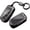 B keychain, variant on Key Fob Cover Compatible with Jeep Grand Cherokee Renegade Compass Wrangler Patriot Dodge Ram 1500 Keychain Case Holder Protector,C keychain