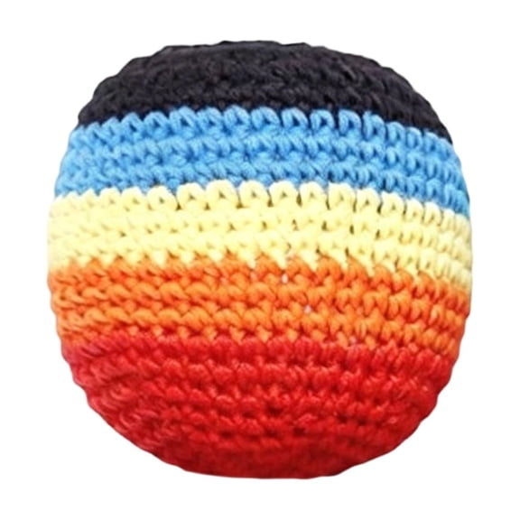 2 Inch Knitted Footbag, Crochet Kick Bag, Colorful Handwoven Juggling Footbag, Soft Knitted Ball for Leisure Sports Entertainment Supplies