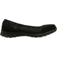 thumbnail image 6 of Skechers EZ Flex 2 Sweetpea Womens Slip On Ballet Flats Shoes Black 10 W US, 6 of 7