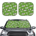 thumbnail image 2 of Xecao Cows With Calfs Green for Foldable Car Sun Shades (2-Pack) offer sun protection with an easy-fold design for convenient windshield shading., 2 of 7