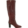 thumbnail image 2 of Franco Sarto Womens Palermo Leather Block Heel Knee-High Boots, 2 of 3