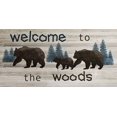 thumbnail image 2 of Nan 18x11 Black Ornate Wood Framed with Double Matting Museum Art Print Titled - Bears Welcome, 2 of 4