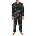 thumbnail image 4 of Kll Black Scientific Sleepwear Mens Flannel Pajamas,Long Cotton Pj Set, 4 of 9