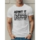 thumbnail image 1 of Camiseta estampada "Admítelo, la vida sería aburrida", camisetas para hombre, camiseta casual de manga corta para verano, 1 of 6