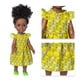 thumbnail image 4 of Muñeco africano de juguete para Cosplay, estantería de pelo rizado para videojuegos, decoración de mesa, fiesta, vacaciones, simulación Muñecas y casas de muñecas Vestido naranja a cuadros Vogacara FN011688-03, 4 of 6