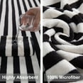 thumbnail image 3 of Smuge 2 Pack Hand Towel, 16"x30" Soft Microfiber Quick Dry Highly Absorbent Face Towels Set for Bathroom Gym Spa(Black), 3 of 6