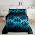 thumbnail image 2 of Erosebridal Retro Damask Comforter Sets King Size, Honeycomb Geometry Comforters & Duvets, Bohomian Style Decor, Reversible, 2 of 8
