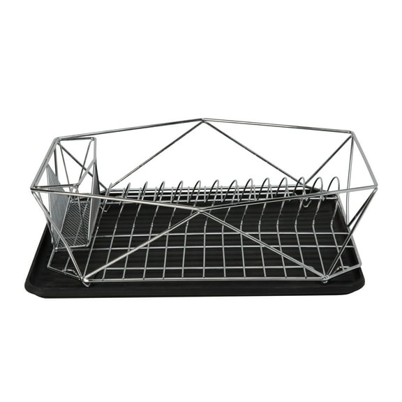 Kitchen Details Geode Dish Rack in Chrome
