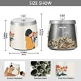 thumbnail image 2 of Yayeee Ashtray with Lid for Cigarette Smokeless Stainless Steel Home Ash Holder, Cartoon Flowers, 2 of 7