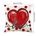 thumbnail image 3 of 1 Pce Coussin de Couverture Douce pour la Saint-Valentin pour Jeté Décoratif en Forme de Cœur, 3 of 6
