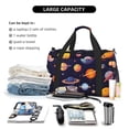 thumbnail image 5 of Bingfone Space Planet Print Travel Duffel Tote Bag,Waterproof Shoulder Weekender Bag For Women and Men Swim Sports Travel Gym Bag，Foldable and expandable bag Lightweight, 5 of 7