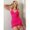 Hot Pink, variant on Hot Pink Sweetina Y2K Halter Tie Ruffle Sheer Mesh Bodycon Pink Mini