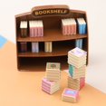 thumbnail image 4 of Clearance! Nomeni Desk Decor Dollhouse Accessories Mini Furniture Bookshelf Model Furnishings Toys Girls Play House Children's Gifts Home Decor Pink, 4 of 9
