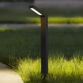 thumbnail image 2 of C Cattleya Low-voltage Black Aluminum LED Landscape Path Lights with Frosted Glass Shade(10-Pack), 2 of 7