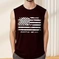 thumbnail image 4 of GIPQJK Mens Tank Tops Summer 4th Of July American Flag Graphic Sleeveless Shirts 2025 Patriotic Crew Neck Muscle Tank Tops with Independence Day,Black S, 4 of 4