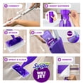 thumbnail image 3 of Swiffer Wet Jet Mop Refill Solution, Wood, Laminate, Tile, Floor Cleaner, Lavender, 42.2 fl oz, 2 Pack, 3 of 14
