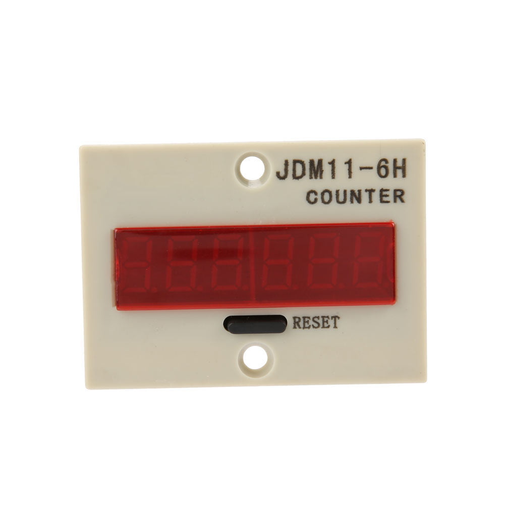 AC220V Electronic Counter-JDM11-6H 6 Digit Display Electronic Counter AC220V DC 12V DC 24V DC36V 