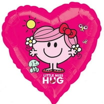 Little Miss Hug Heart Shaped Foil Mylar Balloon (1ct)