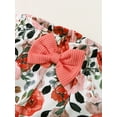 thumbnail image 3 of CARETOO Baby Girls Toddler Girl Casual Clothes Long Sleeve Ruffle Top Floral Pant Headband 3Pcs 1-5T, 3 of 9