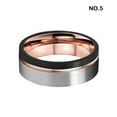 thumbnail image 4 of Amaiiu Men Ring Decorative 8mm 3 Color Stylish Fashionable Glossy Anti-rust Anti-corrosive Rings Jewelry Birthday Gift Size 5, 4 of 7