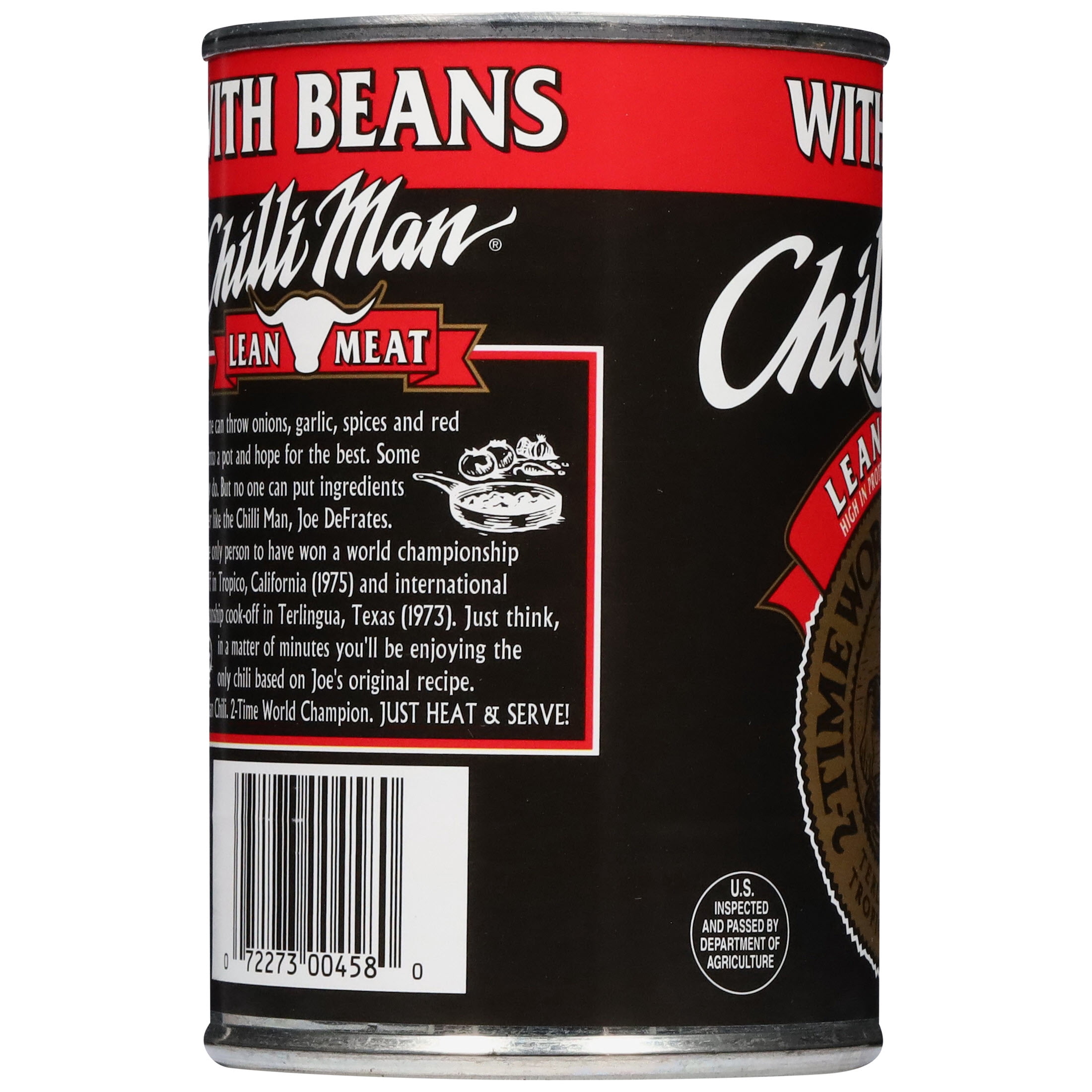 Chilli Man Chili with Beans Lean Meat 15 oz. Can