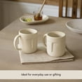 thumbnail image 5 of Ellementry Moai Ceramic Coffee Mug Set of 2 – Handcrafted Stoneware Mugs with Sculpted Faces – Artistic Drinkware & Unique Sculpted Cups for Hot Beverages – Microwave & Dishwasher Safe, 5 of 7