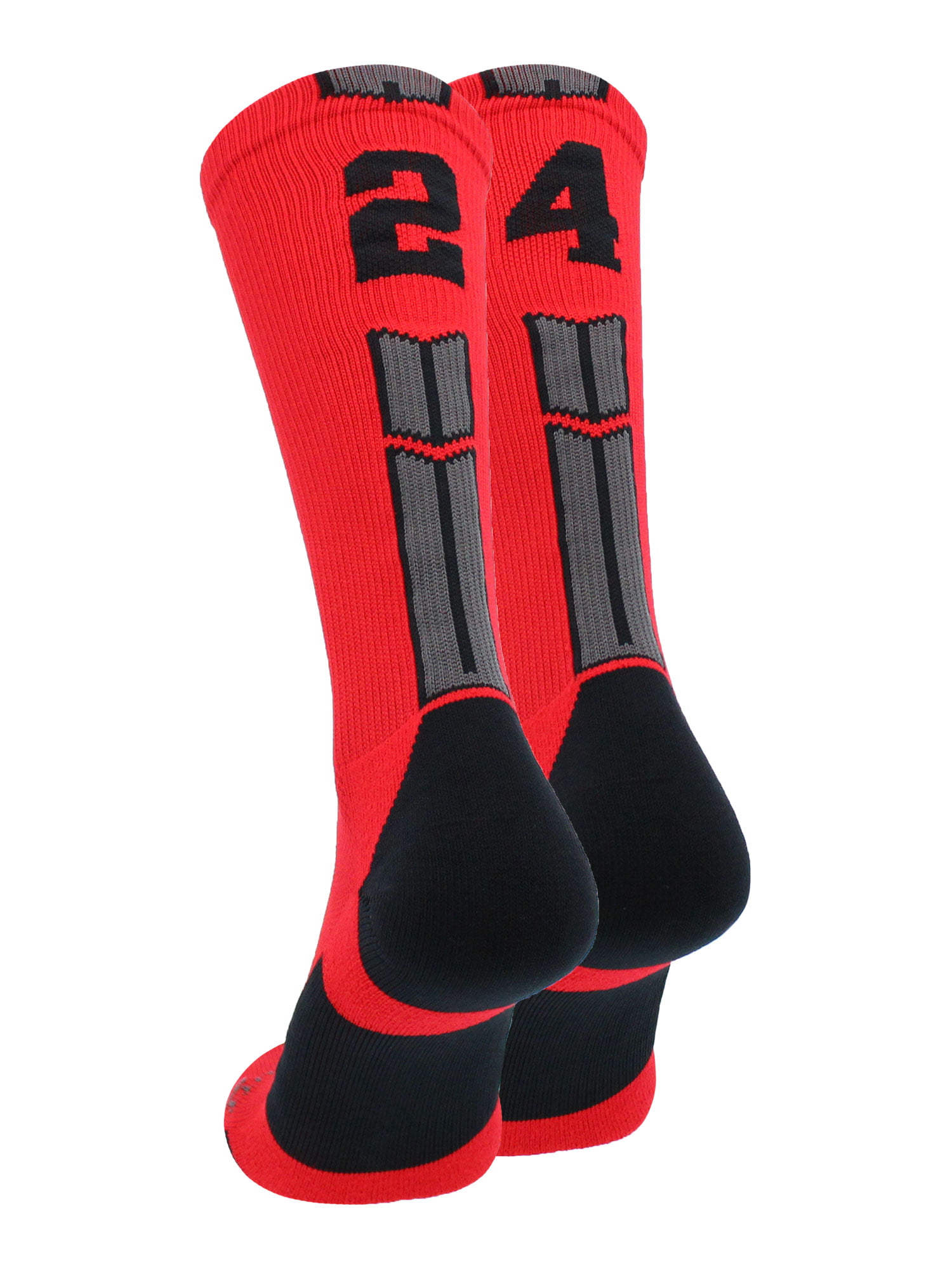 MadSportsStuff Navy Player ID Custom Number Over the Calf Socks for Softball Baseball Football Boys and Girls 