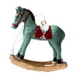 thumbnail image 4 of Estatua de caballo de Navidad, decoración de escritorio, diseño de escena, adorno para fiesta, accesorios de resina Verde, 4 of 9