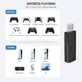 thumbnail image 2 of Convertidor inalámbrico compatible con consolas PS5/PS4/Switch/Xbox/PC/Steam Deck Adaptador para mando de videojuegos, 2 of 11