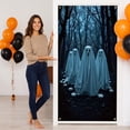 thumbnail image 6 of Halloween Ghost Door Cover, Photo Booth Backdrop Door Curtain, Reusable Halloween Wall Hanging Decoration, Festive Ghost Door Decor for Halloween Party Home Decor, 35 X 72 in, B, 6 of 6