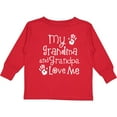 thumbnail image 3 of Inktastic Grandma Grandpa Love Me Girls Boys or Girls Long Sleeve Toddler T-Shirt, 3 of 5