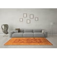 thumbnail image 3 of Ahgly Company Indoor Square Oriental Orange Traditional Area Rugs, 7' Square, 3 of 4