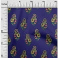 thumbnail image 1 of oneOone Cotton Flex Fabric Leaves|Swirl & Floral Block Decor Fabric Printed BTY 40 Inch Wide, 1 of 4