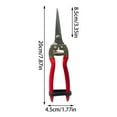 thumbnail image 2 of Professional Stainless Steel Garden Pruning Scissors - Rust-Resistant, High-Elasticity Spring Mechanism, Ergonomic Non-Slip Handles for Gardening, Fruit Picking, and Branch Cutting - 2 Size Options, 2 of 5
