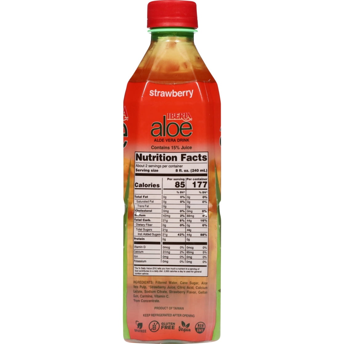 Iberia Strawberry Aloe Vera Drink 16.9 fl oz