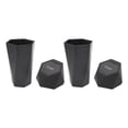 thumbnail image 3 of 2 uds cubo de basura para coche con tapa impermeable decorativo automotriz portátil cubo de basura automático negro, 3 of 5