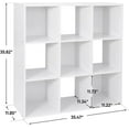 thumbnail image 2 of Wubio 9 Cube Storage Shelf Organizer, Wooden Bookshelf System Display Cube Shelves Compartments, Customizable W/ 5 Removable Back Panels (White)Wubio, 2 of 10