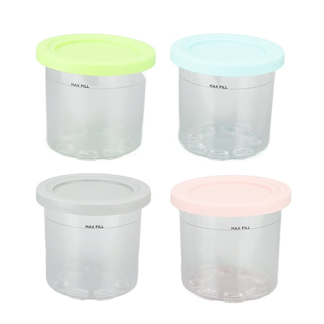 4 latas de plástico de repuesto para helados Ninja NC299AMZ NC300s Series Creami