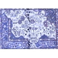 thumbnail image 1 of Ahgly Company Indoor Rectangle Persian Blue Traditional Area Rugs, 5' x 7', 1 of 4