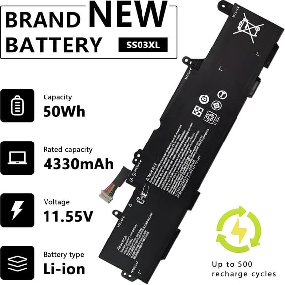 Emery TECH SS03XL 933321-855 Battery for Hp EliteBook 840 g5 g6,EliteBook 730 735 740 745 830 836 840 846 G5 G5 ZBook 14U G5 G6 Series SS03050XL-PL 932823-171 HSN-113C-4 932823-421