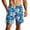 F Multicolor, variant on Nmnitkp Mens Shorts Hawaiian Print Quick Dry Swim Trunks Elastic Waist Drawstring Mesh Lined Beach Board Shorts, Summer Casual Multicolor,L