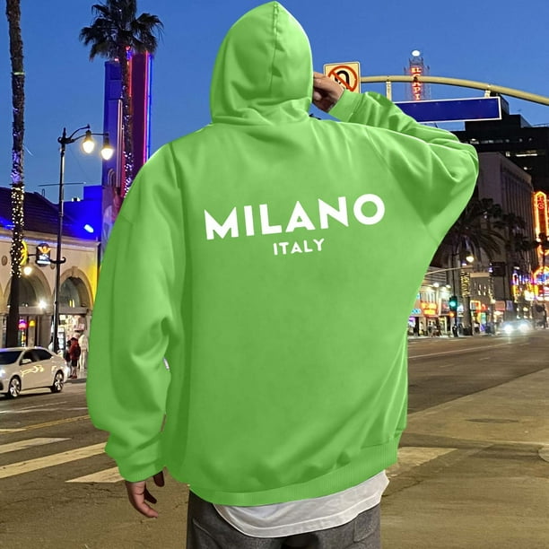 WILLBEST Sudadera Deportiva para Hombre con Capucha y Estampado De Letras para Uso Informal y Atuendos Elegantes Chica