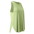 thumbnail image 5 of OSOLU Women Solid Color Sleeveless Sports Tops Running Fitness Yoga Vest Elastic Loose Sports Vest Shirts Leisure Dailywear, 5 of 8