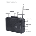thumbnail image 1 of Lecteur de Cassettes Portable Radio AM/FM Options d'Alimentation Double, 1 of 7