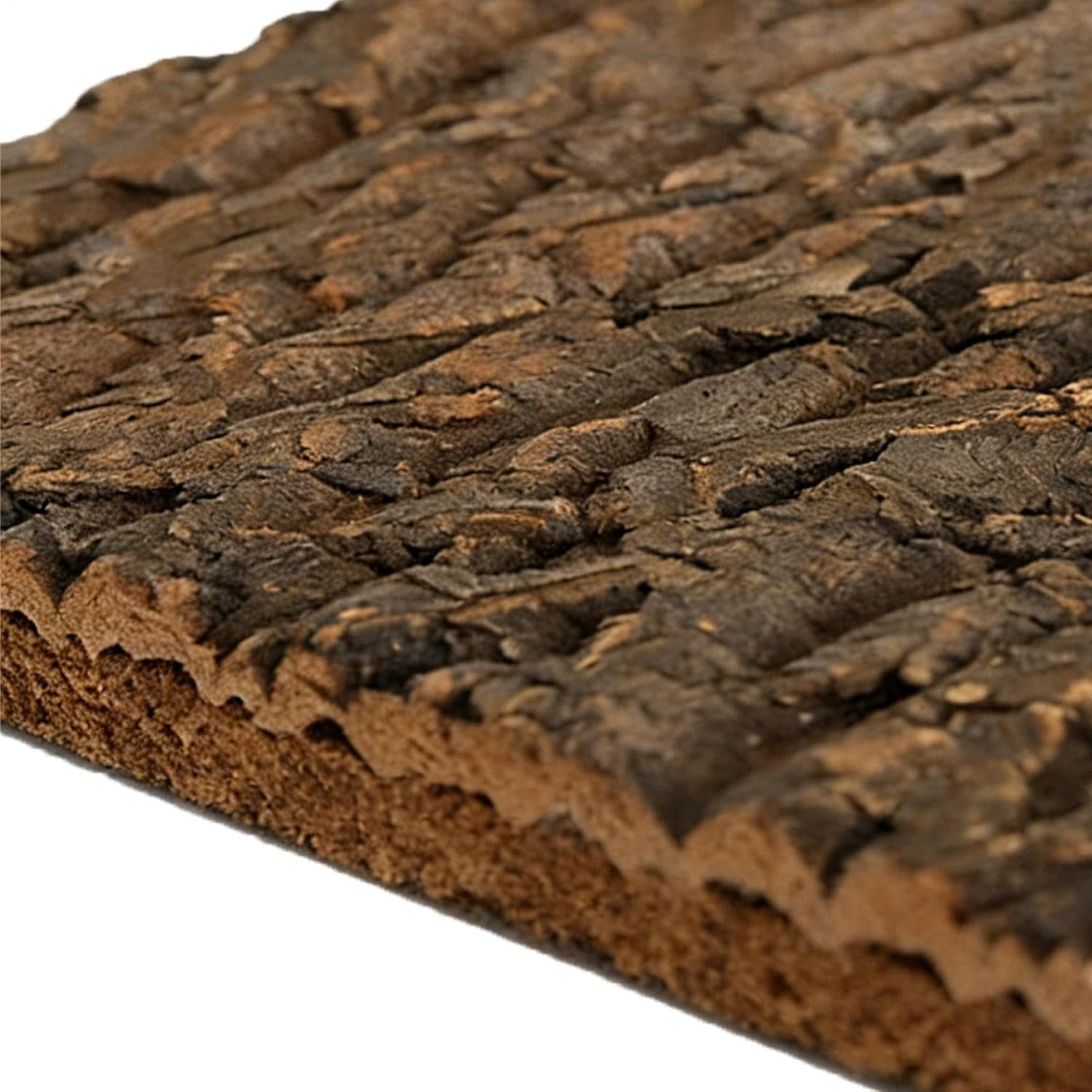 2PCS Reptile Cork Bark Background,15.74 x 11.81 Inch Natural Cork Wood Terrarium Background Bearded Dragon Tank Bark Backdrop Wall Decor for Lizard Gecko Chameleon Tortoise Snake Spider Frog
